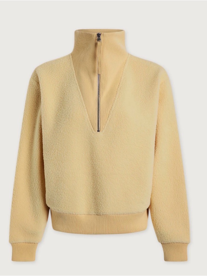 Varley Jaylin Half-Zip Fleece In Reed Yellow Size Xl Nwt